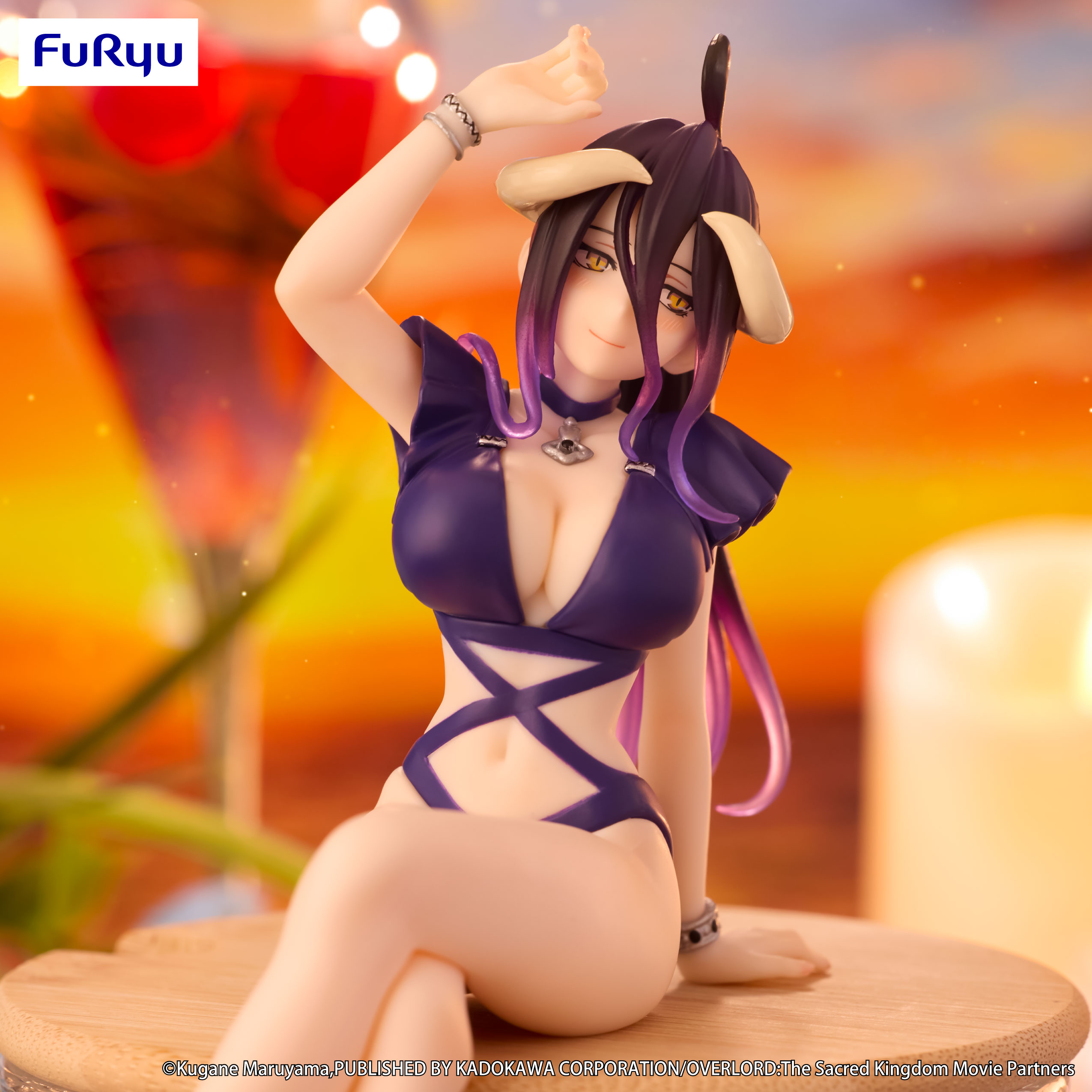 OVERLORD Noodle Stopper Figure -Albedo Swimsuit Dark Purple Color ver.- | 4571623501787
