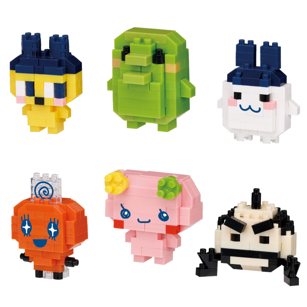Kawada Tamagotchi Assortment 1 (Blind Box), "Tamagotchi", Nanoblock mininano Series (Box/6) | 4972825233948