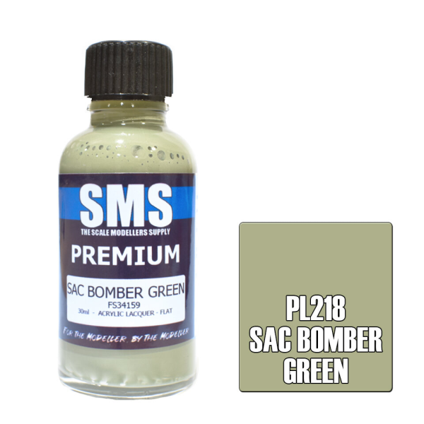 The Scale Modellers Supply (SMS) Premium SAC BOMBER GREEN 30ml | 744109798375