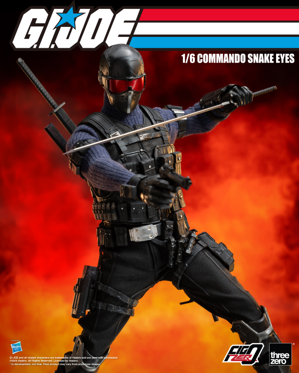 threezero G.I. Joe - FigZero 1/6 Commando Snake Eyes | 4895250811317