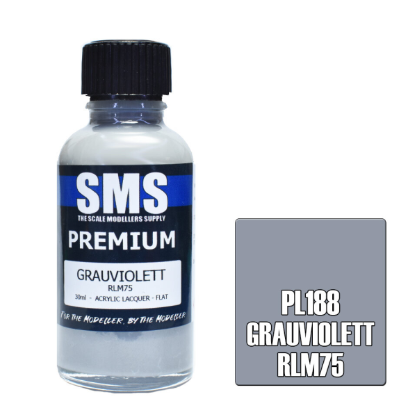 The Scale Modellers Supply (SMS) Premium GRAUVIOLETT RLM75 30ml | 787099995447
