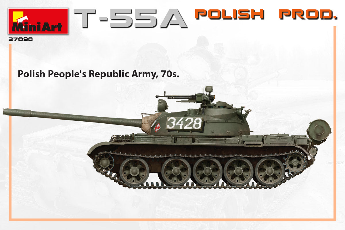 MiniArt T-55A Polish Production | 4820183313034