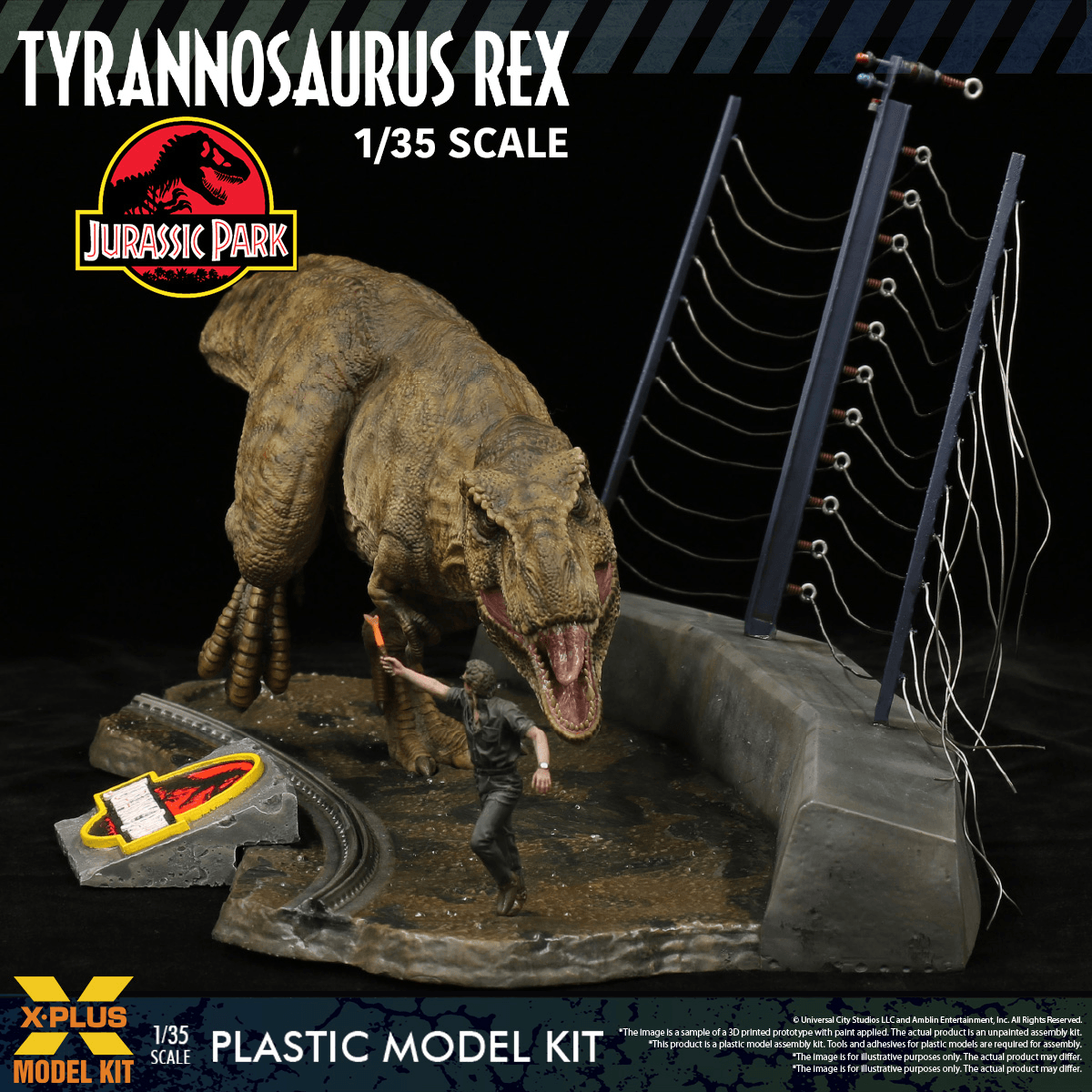 1/35 Scale Plastic Model Kit Jurassic Park Tyrannosaurus rex | 4532149026178