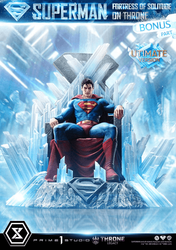 Prime 1 Studio Throne Legacy Superman (Comics) Superman Fortress of Solitude on Throne (Design by Gabriele Dell'Otto) Ultimate Bonus Version | 4582647122162