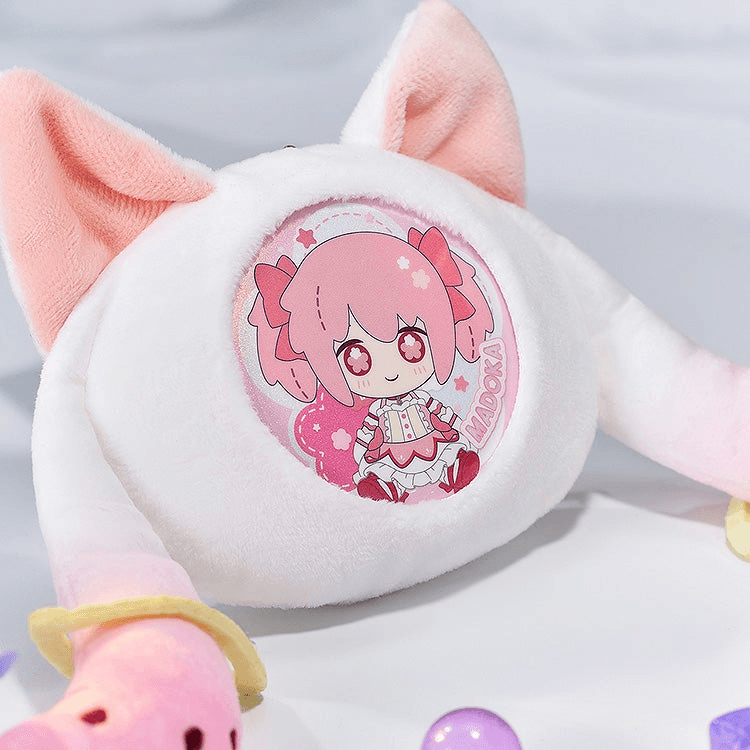 Puella Magi Madoka Magica the Movie -Rebellion- Fluffy Keychain Pinback Button Case | 4580828671904