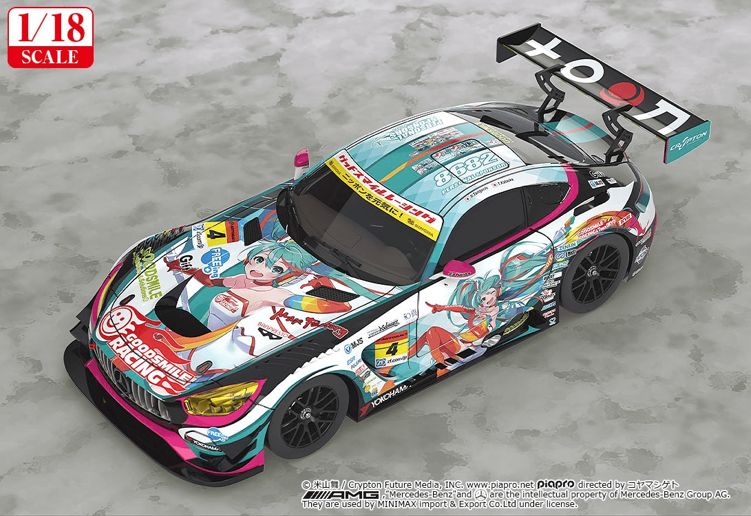 (Rerelease) 1/18th Scale Good Smile Hatsune Miku AMG 2016 SUPER GT Ver.
