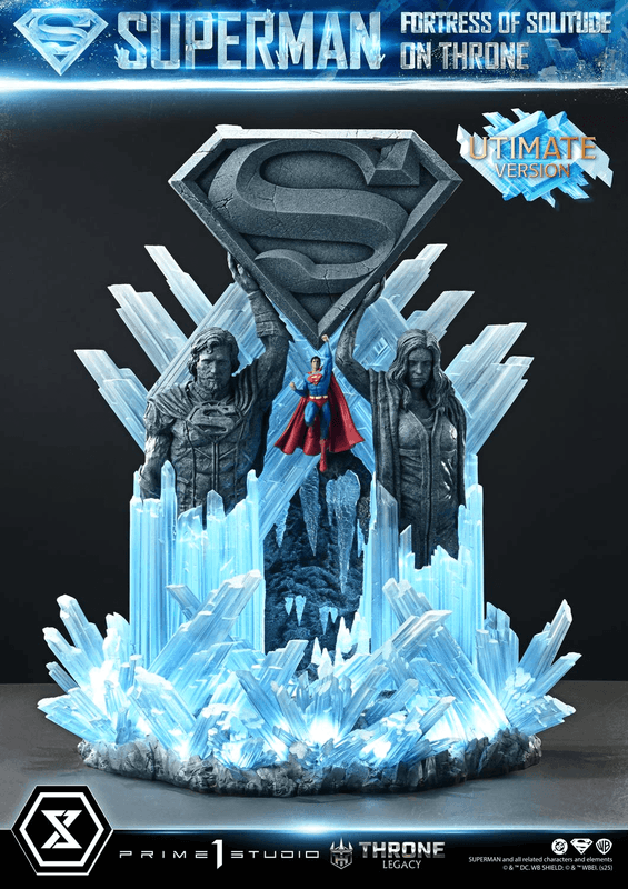 Prime 1 Studio Throne Legacy Superman (Comics) Superman Fortress of Solitude on Throne (Design by Gabriele Dell'Otto) Ultimate Bonus Version | 4582647122162