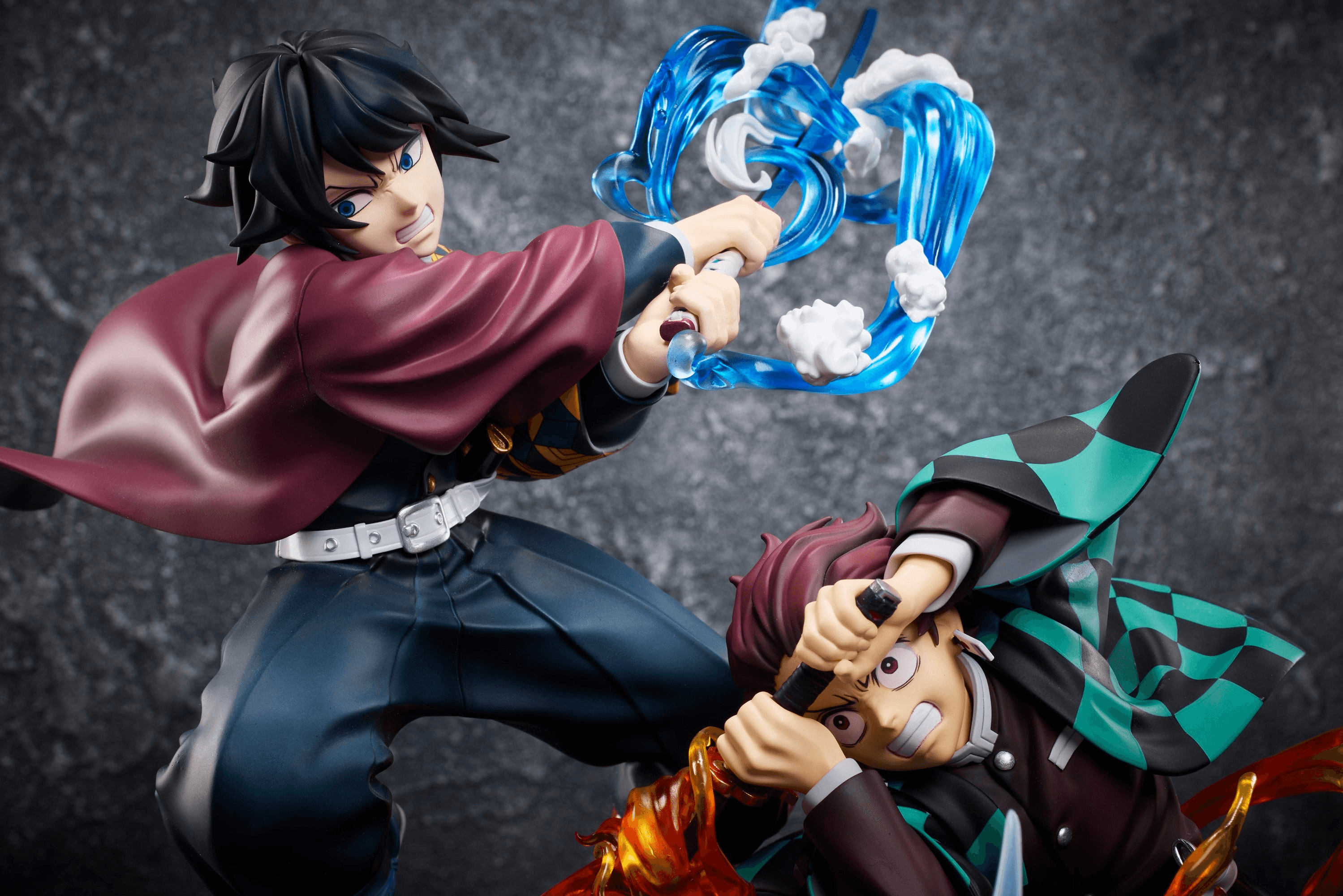 Demon Slayer: Kimetsu no Yaiba Tanjiro Kamado & Giyu Tomioka & Akaza Figure