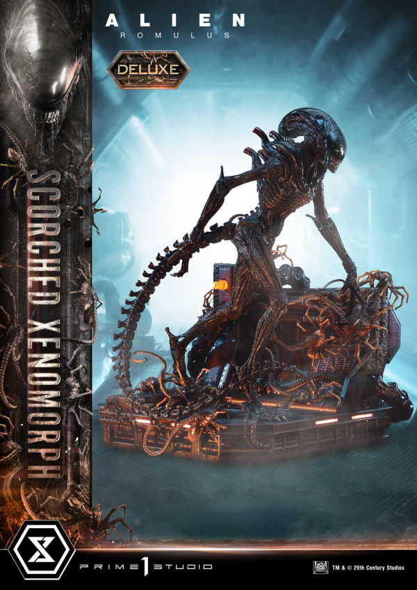 Prime 1 Studio Museum Masterline XL Alien: Romulus Scorched Xenomorph Deluxe Bonus Version | 4582647121875