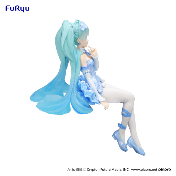 FuRyu Hatsune Miku Noodle Stopper Figure -Flower Fairy Nemophila Pail Blue Color ver.-