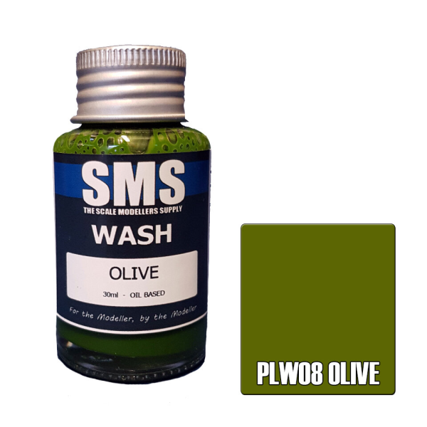 The Scale Modellers Supply (SMS) Wash OLIVE 30ml | 707959821662