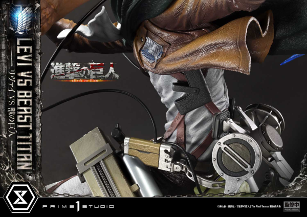 Prime 1 Studio Ultimate Premium Masterline TV animation Attack On Titan Levi versus Beast Titan | 4582647120052