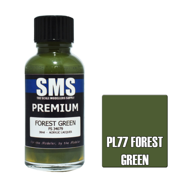 The Scale Modellers Supply (SMS) Premium FOREST GREEN FS34079 30ml | 707959822256