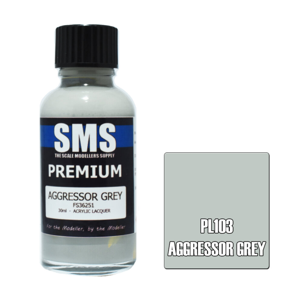 The Scale Modellers Supply (SMS) Premium AGGRESSOR GREY FS36251 30ml | 707959822645