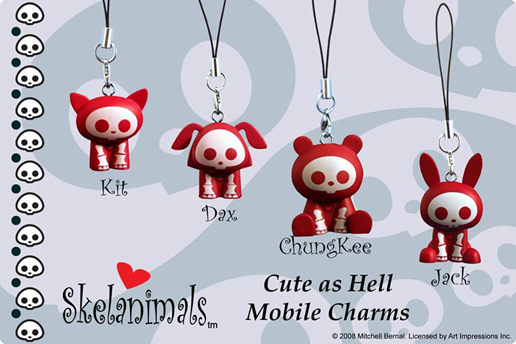 Toynami Skelanimals PVC Mobile Charms - Dax (Dog) | 816355003784