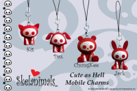 Toynami Skelanimals PVC Mobile Charms - Dax (Dog) | 816355003784