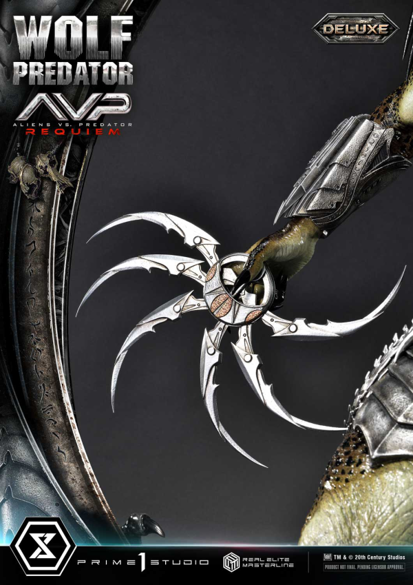 Prime 1 Studio Real Elite Masterline Aliens vs. Predator: Requiem Wolf Predator DX Bonus Version | 4582647121646