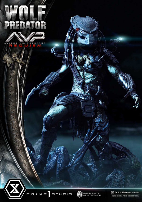 Prime 1 Studio Real Elite Masterline Aliens vs. Predator: Requiem Wolf Predator DX Bonus Version | 4582647121646