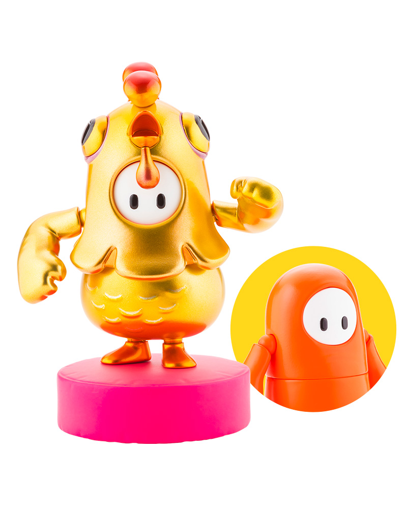 FALL GUYS ULTIMATE KNOCKOUT Action Figure pack Legendary Edition: Orangeade/Golden Chicken Costume | 4934054040117