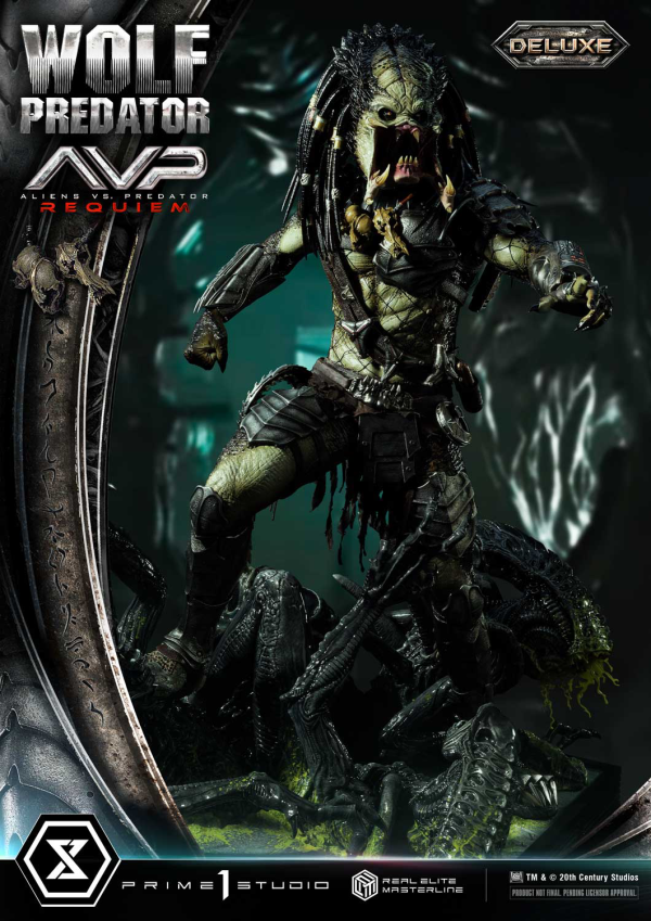 Prime 1 Studio Real Elite Masterline Aliens vs. Predator: Requiem Wolf Predator DX Bonus Version | 4582647121646