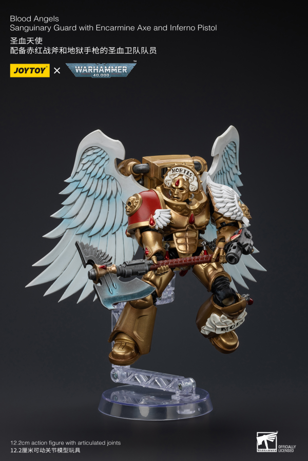 Joy Toy Blood Angels Sanguinary Guard with Encarmine Axe and Inferno Pistol | 6973130377172