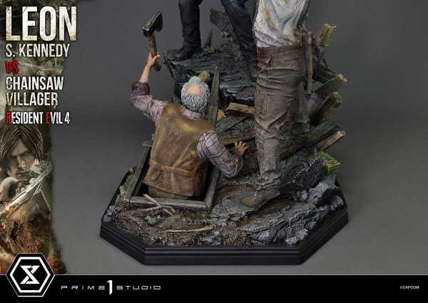 Prime 1 Studio Ultimate Premium Masterline Resident Evil 4 Leon S. Kennedy versus Chainsaw Villager | 4582647120878