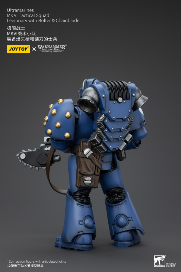 JOYTOY Ultramarines MK VI Tactical Squad Legionary with Bolter& Chainblade | 6927054400089