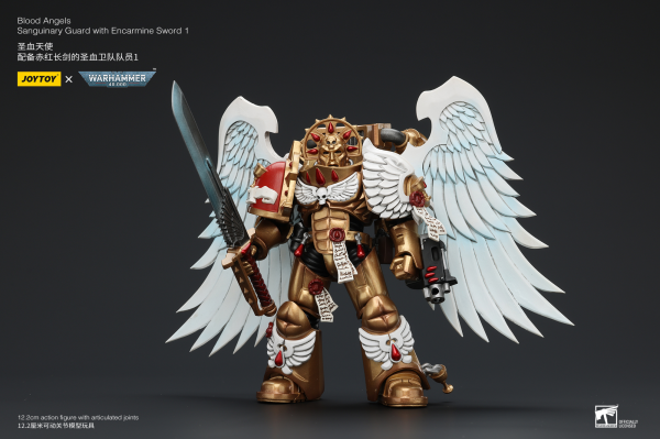 Joy Toy Blood Angels Sanguinary Guard with Encarmine Sword 1 | 6973130376298