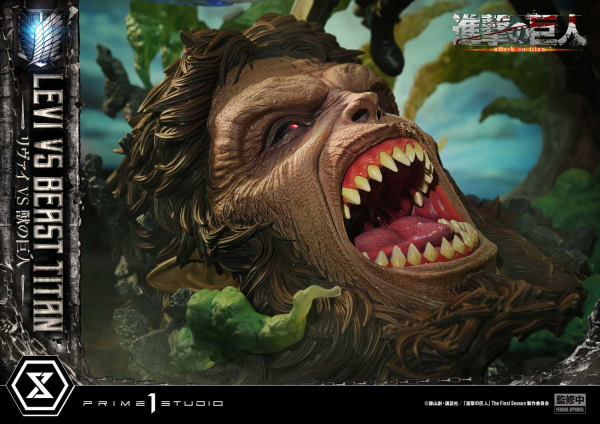 Prime 1 Studio Ultimate Premium Masterline TV animation Attack On Titan Levi versus Beast Titan Bonus Version | 4582647120069