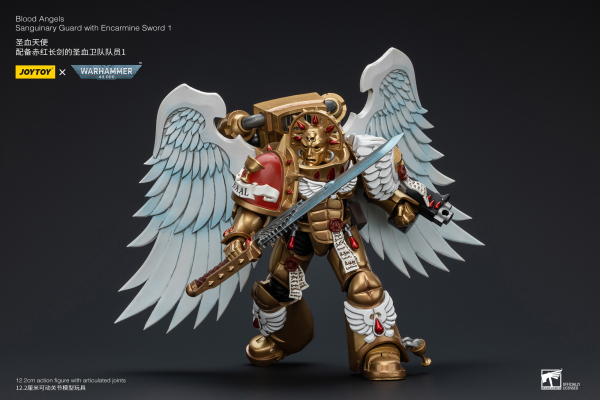 Joy Toy Blood Angels Sanguinary Guard with Encarmine Sword 1 | 6973130376298