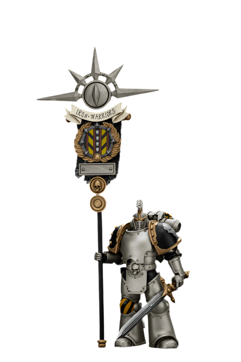 JOYTOY Iron Warriors Command Squad Chosen with Legion Standard