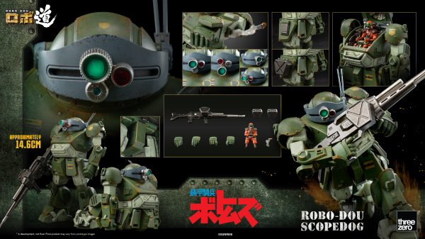 threezero Armored Trooper VOTOMS - ROBO-DOU Scopedog | 4897056203082