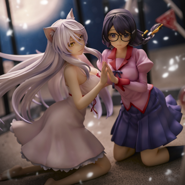 Union Creative "Nekomonogatari" Tsubasa Hanekawa Set of 2 Complete Figure(4589642715894)(4589642715894)