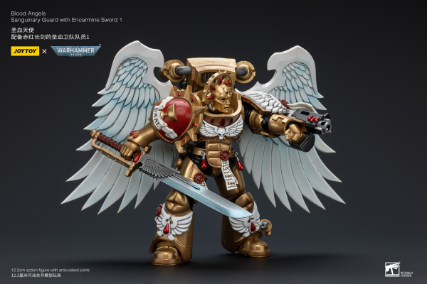 Joy Toy Blood Angels Sanguinary Guard with Encarmine Sword 1 | 6973130376298