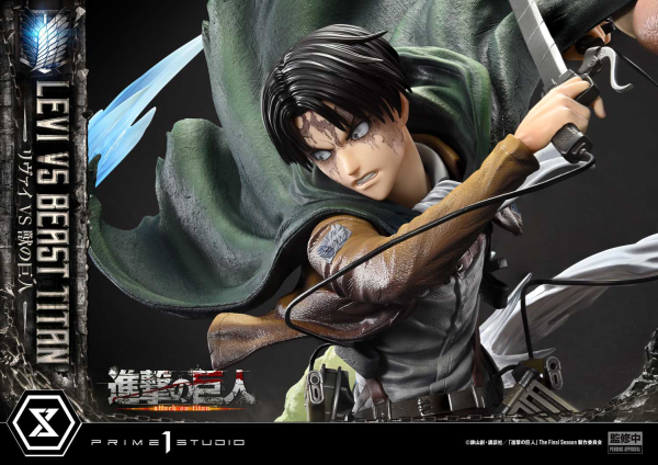 Prime 1 Studio Ultimate Premium Masterline TV animation Attack On Titan Levi versus Beast Titan Bonus Version | 4582647120069