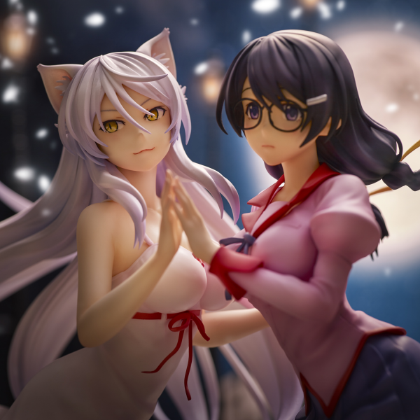 Union Creative "Nekomonogatari" Tsubasa Hanekawa Set of 2 Complete Figure(4589642715894)(4589642715894)