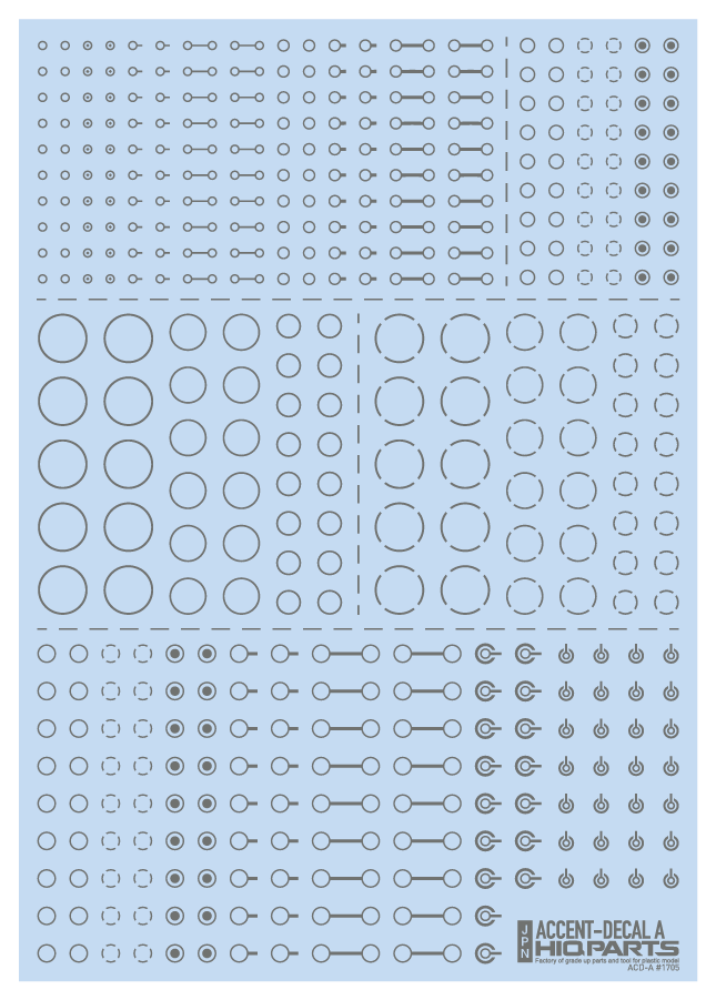 HiQ Parts Accent Decal A Gray (1pc)
