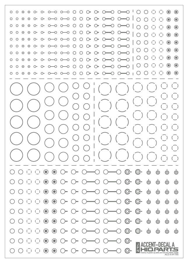 HiQ Parts Accent Decal A Gray (1pc)