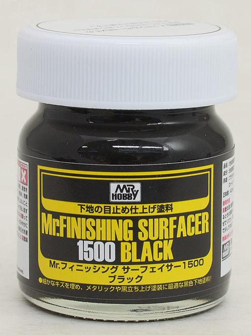 Mr Hobby Mr. Finishing Surfacer 1500 Black - 40ml | 4973028420203