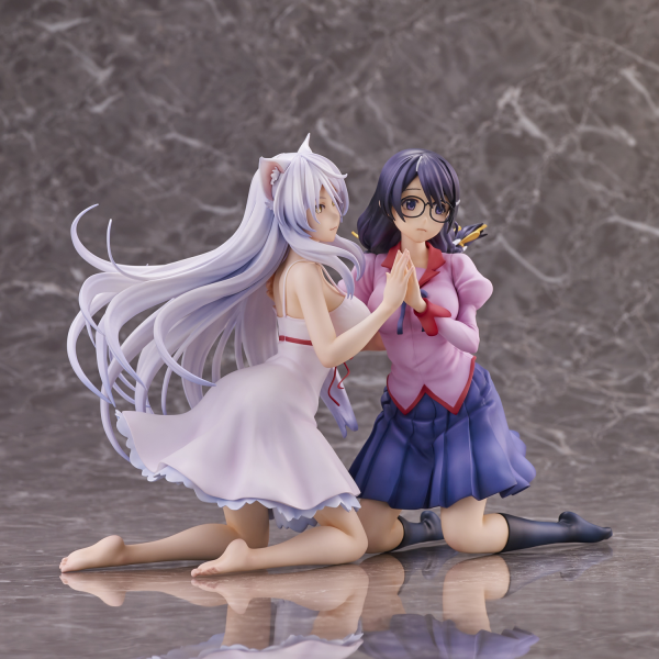 Union Creative "Nekomonogatari" Tsubasa Hanekawa Set of 2 Complete Figure(4589642715894)(4589642715894)