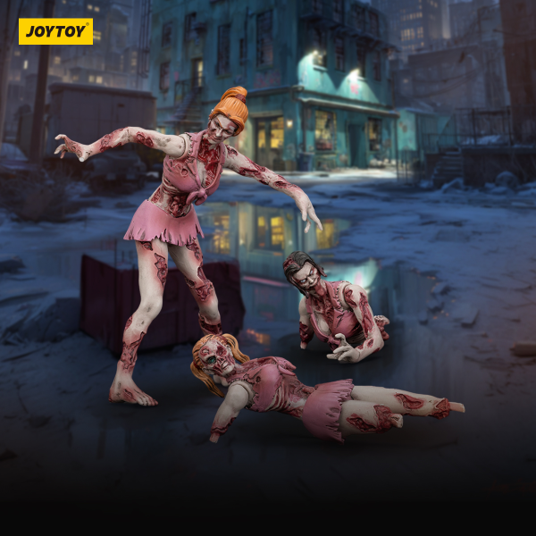 JOYTOY Dark Source Zombie Figure CheerLeaders | 6927054401574