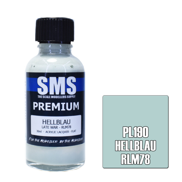 The Scale Modellers Supply (SMS) Premium HELLBLAU RLM78 LATE WAR 30ml | 787099995461