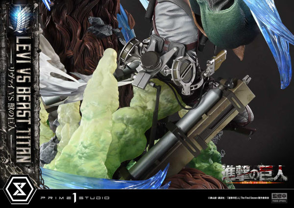 Prime 1 Studio Ultimate Premium Masterline TV animation Attack On Titan Levi versus Beast Titan Bonus Version | 4582647120069