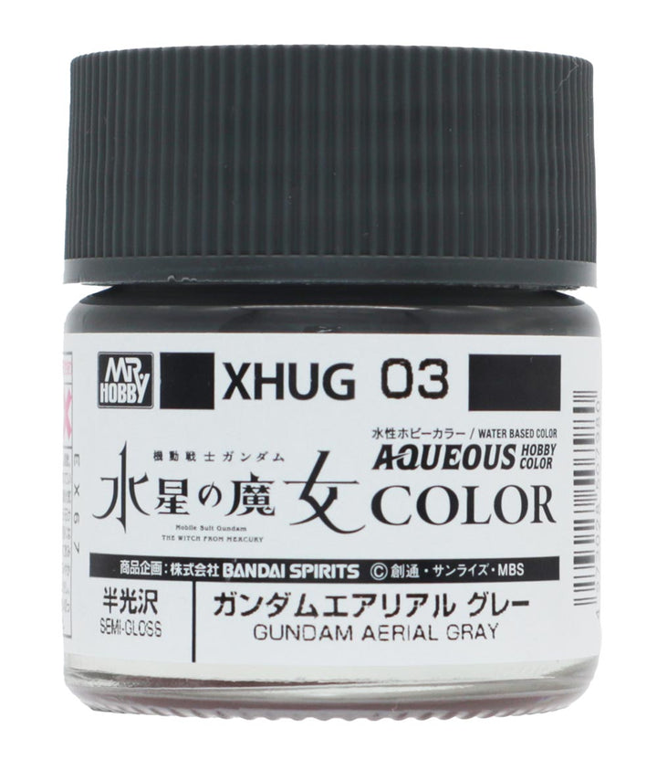 Mr Hobby Aqueous Gundam Color Witch of Mercury Series - Aerial Gray | 4973028507980