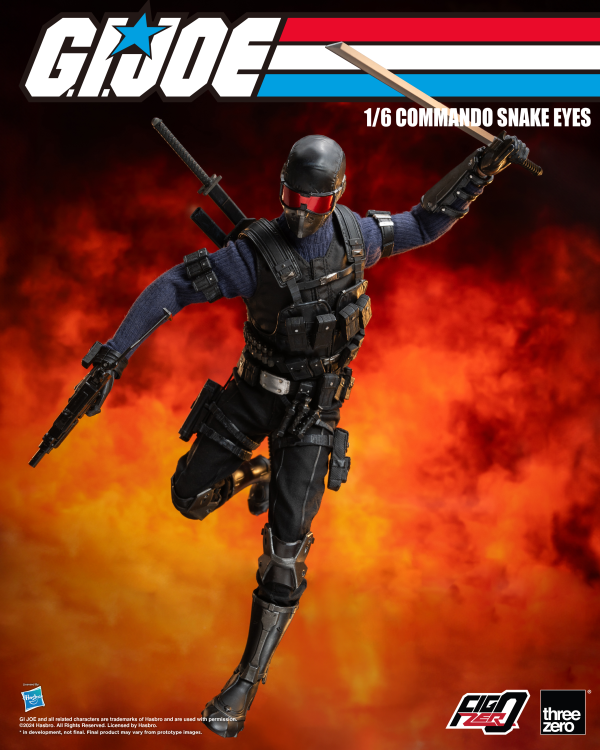 threezero G.I. Joe - FigZero 1/6 Commando Snake Eyes | 4895250811317