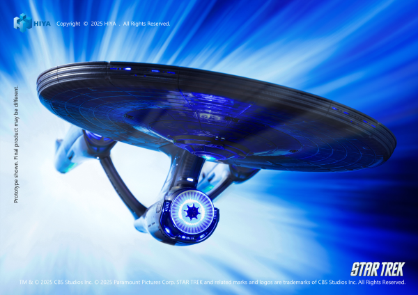 HIYA TOYS REPLICAart Series Non-Scale 15 Inch Star Trek 2009 USS Enterprise NCC-1701 Light Up Starship(6957534202865)(6957534202865)
