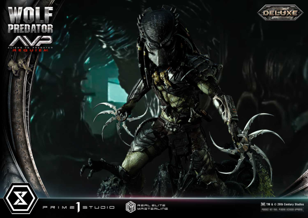 Prime 1 Studio Real Elite Masterline Aliens vs. Predator: Requiem Wolf Predator DX Bonus Version | 4582647121646
