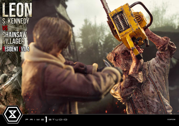 Prime 1 Studio Ultimate Premium Masterline Resident Evil 4 Leon S. Kennedy versus Chainsaw Villager | 4582647120878