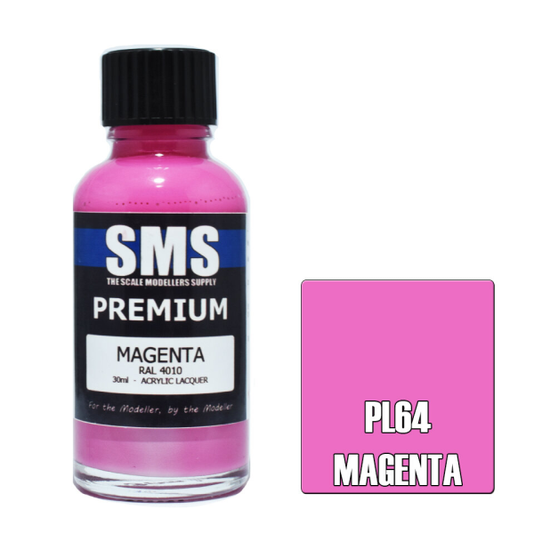 The Scale Modellers Supply (SMS) Premium MAGENTA RAL4010 30ml | 707959821853