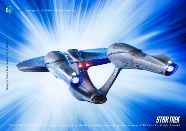 HIYA TOYS REPLICAart Series Non-Scale 15 Inch Star Trek 2009 USS Enterprise NCC-1701 Light Up Starship(6957534202865)(6957534202865)